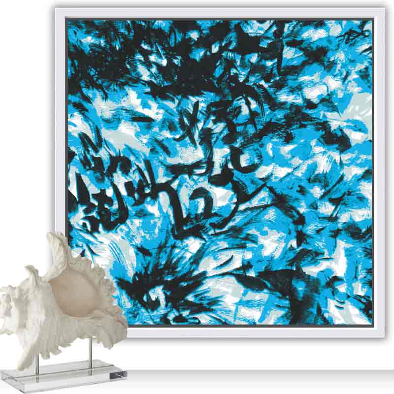 CHRYS by Artist LORI STEIN Framed Wall Art Print on Canvas 12W x 12H inches